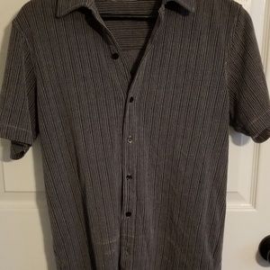 vintage ribbed button up